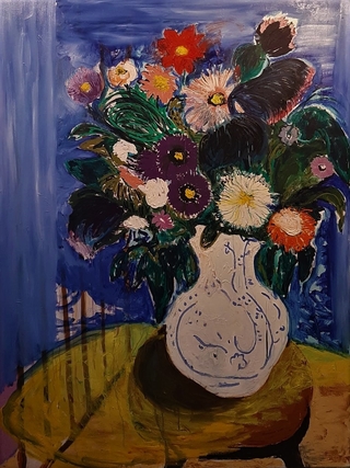 Facundo Maldonado. Flores de Henri para la Capitana ,200 x 150cm