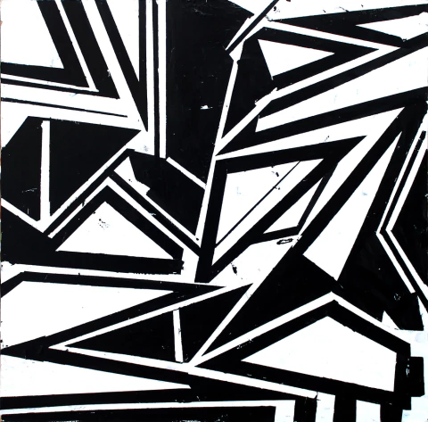 José Luis Parodi. Formas puntiagudas, 60 x 60 cm