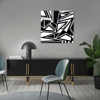 José Luis Parodi. Formas puntiagudas, 60 x 60 cm