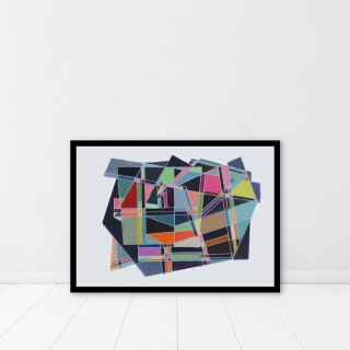 Verónica Sanes. Geometria color oscuro, 35 x 50 cm - buy online