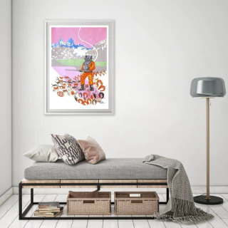 Kalil Llamazares. Deep under mount Fitz Roy, 70 x 50 cm