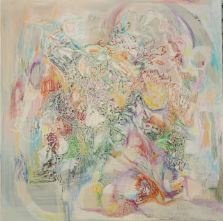 Dolores Castaño. Sin título de la serie La Perla Irregular, 100 x 100 cm.