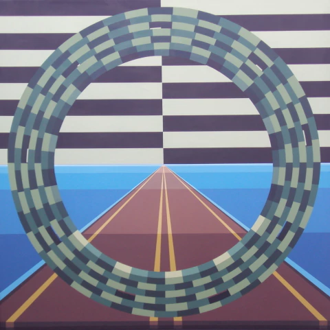 Federico Carbia. La Rueda, 165 x 166 cm
