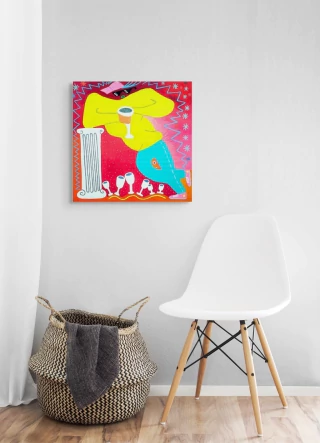 Lino Divas. Poett, 60 x 60 cm
