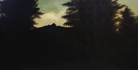 CARLOS VIELMA. LOS CIELOS LIBRES IV, 79 X 138 CM
