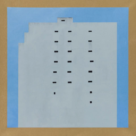 Julián Medina. Medianera (Av. San Juan y Sanchez de Loria), 90 x 91 cm