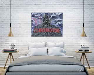 Amador Rojas. Never Walk Alone, 80 x 100 cm