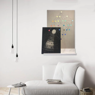 ALEJANDRO PINTADO. REFLEXIONES SOBRE LUZ Y ARQUITECTURA. 120 X 100 CM. (TRÍPTICO)