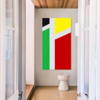 Andrea Fried. Sinopsis II, 179 x 100 cm