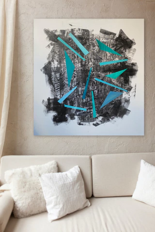 Lori Raffo Magnasco. Sin titulo, 90 x 90 cm