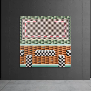 Federico Carbia. El Salto, 165 x 166 cm