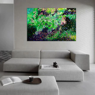 Catalina White, Lluvia de Flores de Jacarandá, 118 x 180CM
