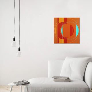 Carlos Presto. Círculo dorado, 40 x 40 cm