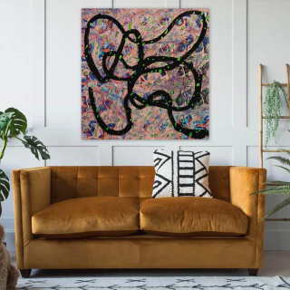 Luisa Freixas. Sin titulo, 100 x 100 cm