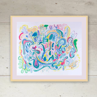 DIANA QUINTERO VALLEJO. ARRECIFE. 73x84CM