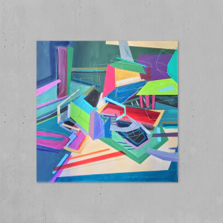 Lori Raffo Magnasco. Sin titulo , 100 x 100 cm