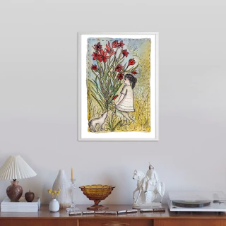 Nora Kimelman. Juguemos en el bosque: Crecieron los gladiolos, 45 x 30 cm