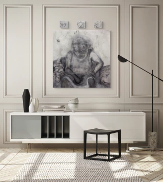 Marco Pinta. S/T, 115x115 cm - comprar online