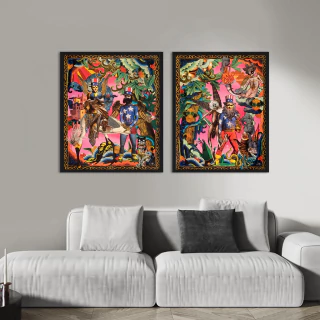 Juan Burgos. Paraíso fake II, 100 x 70 cm