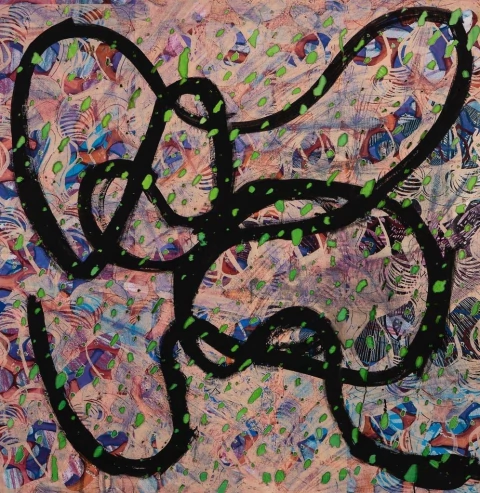 Luisa Freixas. Sin titulo, 100 x 100 cm