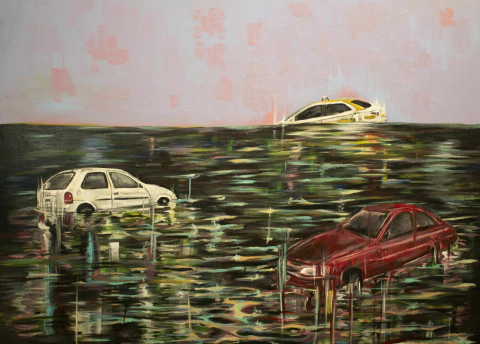 Javier Estévez. Inundación, 114 x 120 cm - comprar online