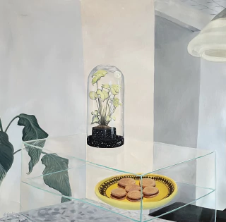 Valeria Pérez Fuchs. Bajo el cristal, 90 x 90 cm - comprar online