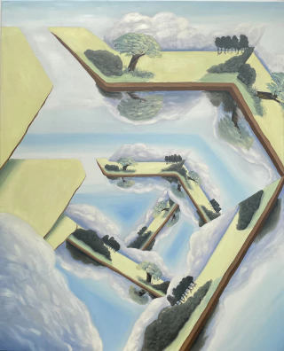 Valeria Pérez Fuchs. La geometría del tiempo en verano, 115 x 93 cm - buy online
