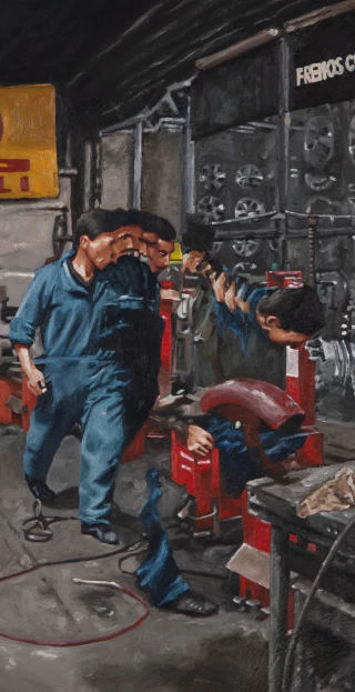 Anita Rizzi. Noche En La Gomeria , 80 x 90 cm - buy online