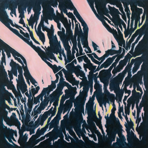 Ayelen Mohaded. Flor, 90 x 90 cm - comprar online