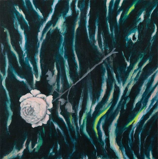 Ayelen Mohaded. La rosa de la locura, 45 x 45 cm - buy online
