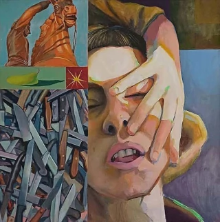 Juan Galvez. El filo, 100 x 100 cm - buy online