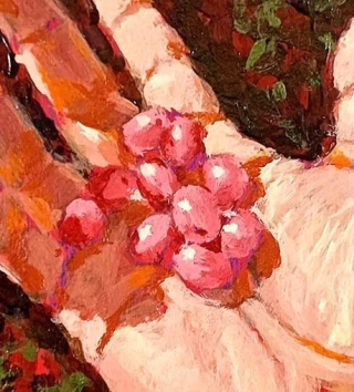 Juan Galvez. Frutos de Peumo, 15 x 13 cm - buy online