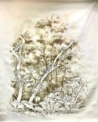 Eugenia Correa. Desde la umbría (5), 197 x 160 cm