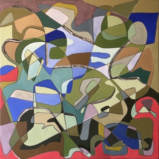 Víctor Moser. Jazz I Retrato de Miles Davis, 100 x 100 cm - comprar online