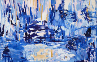 Malena Guerrieri. Azul, 70 x 110cm
