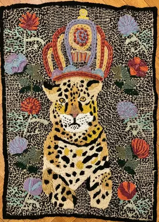 Joaquín González Bonorino. El rey yaguareté, 80 x 60 cm