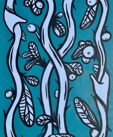 Serrana Sol del Castillo. Quetzalcoatl Quebracho Flojo, 120 x 80 cm - comprar online