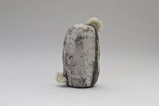 Agustina Garrigou. Raku Potatoid N6, 12 cm diam. 19 cm alto