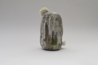 Agustina Garrigou. Raku Potatoid N6, 12 cm diam. 19 cm alto