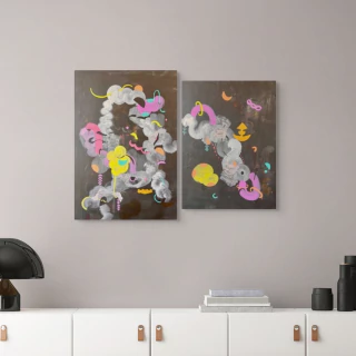 Daniela Ramsfelder. Serie Signos de Adri, Sin título 10, 100 x 135 cm