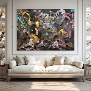 Daniela Ramsfelder. Serie Signos de Adri, Sin título 145 x 190 cm