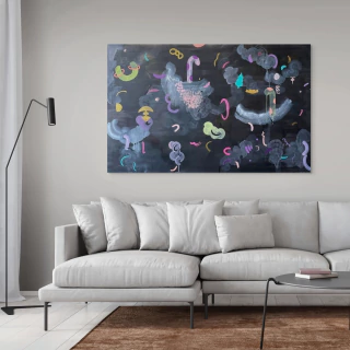 Daniela Ramsfelder. Serie Signos de Adri, Sin título 3, 95 x 156 cm - buy online