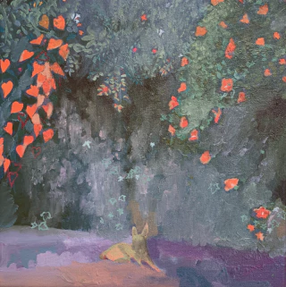 Catalina White. Reposo a la tarde sobre el sol de verano, 26 x 26 cm