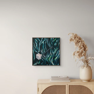 Ayelen Mohaded. La rosa de la locura, 45 x 45 cm - buy online