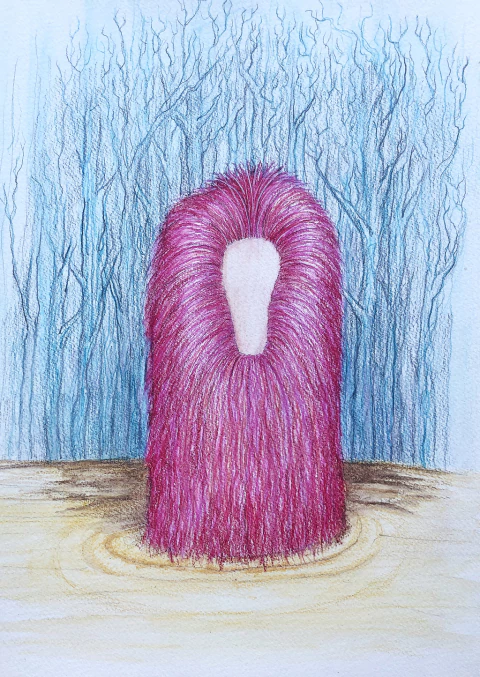 Ezequiel Albanell. Rosa del agua, 32 x 24 cm - comprar online