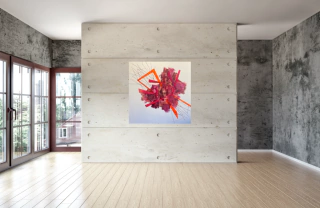 Lori Raffo Magnasco. Sin titulo, 90 x 90 cm