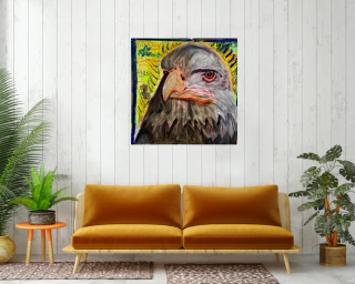 Amador Rojas. Aguila, 100 x 100 cm