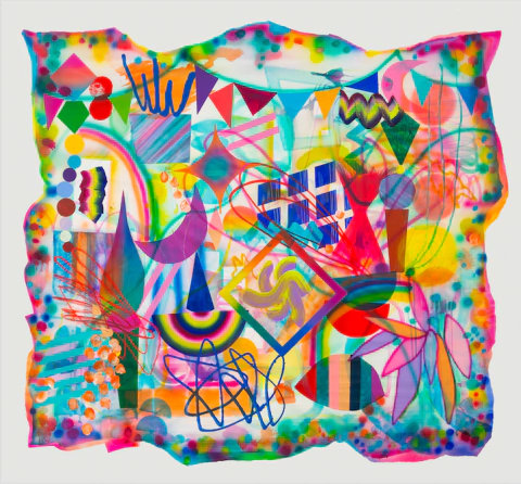 Maria Santi. Festín, 170 x 172 cm - comprar online