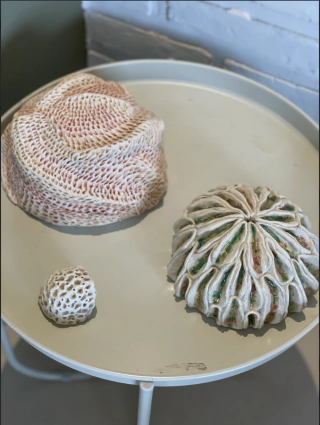 Maríángeles Blanco. Corales, Sarcophyton I, 10 x 21 cm