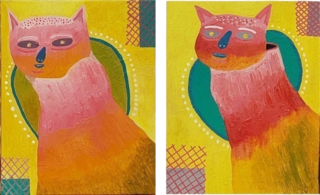 Lino Divas. Diptico, 50 x 40 cm